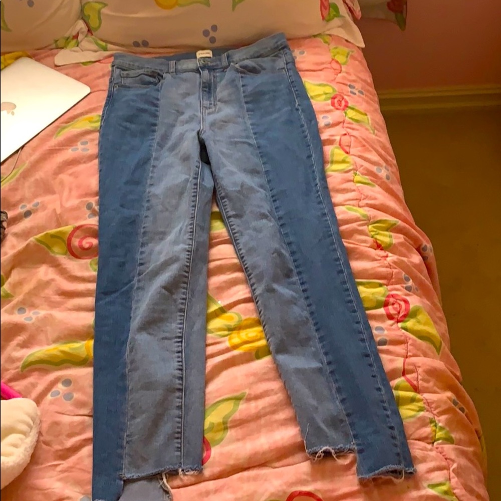 Coolest color block jeans